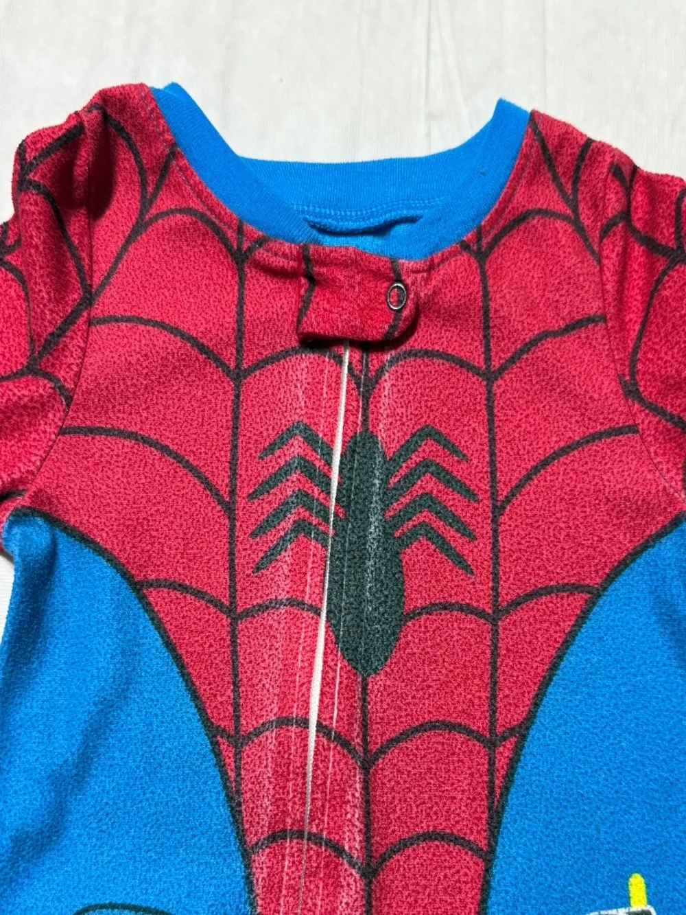 Marvel Toddler Baby Boy Girl Spider Man Footie Pajamas Size 12 Months